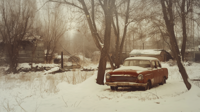 Soviet Winter Scene