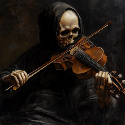 Death Playing Violin