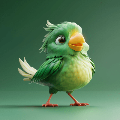 Crypto Green Bird
