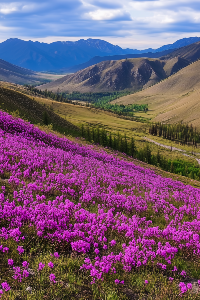 Blooming Altai Hills