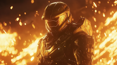 Master Chief in Battle
