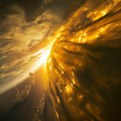 The Sun Over The Earth