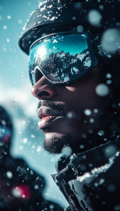 Skiing in the Alps