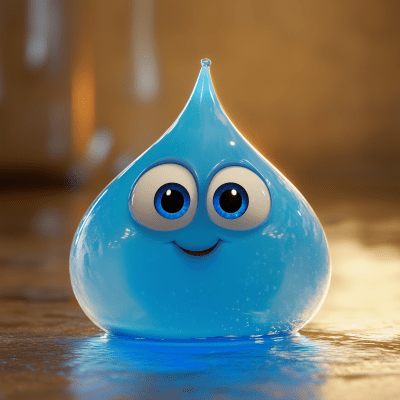 Pixar Inspired Water Drop