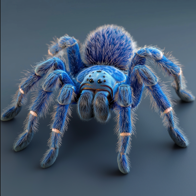 Sophisticated Brazilian Blue Tarantula