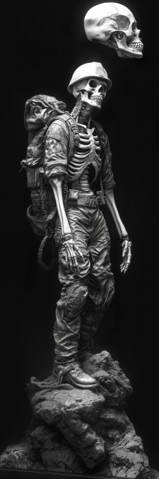 Tough Skeleton Oil Rig Worker