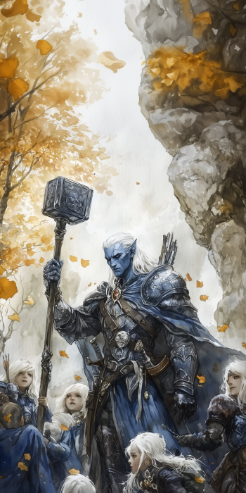 Holy Paladin and Elven Children