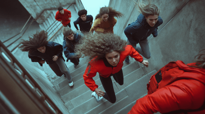 Running Up Stairs