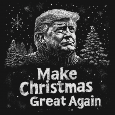 Politician Christmas Sweater Logo