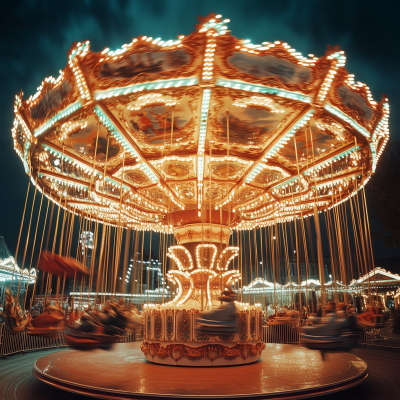 Dazzling Electric Carousel