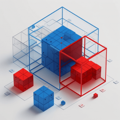 Isometric Wireframe Diagram