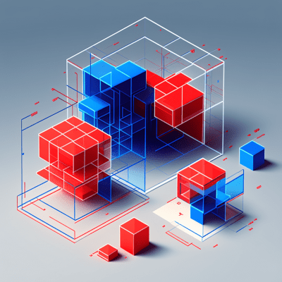 Isometric Wireframe Diagram