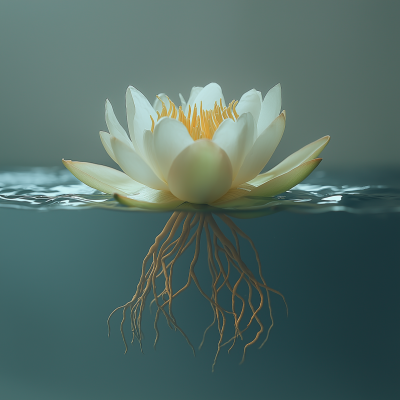 Lotus Flower in Water