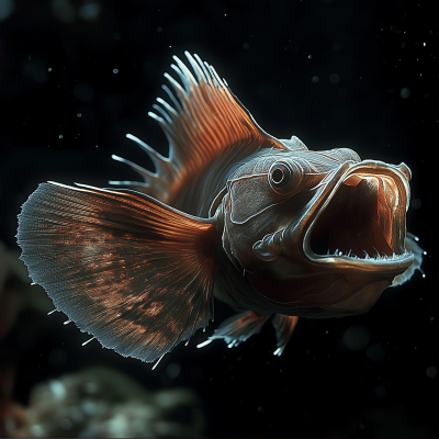 Swimming Anglerfish