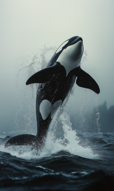 Orca Jumping
