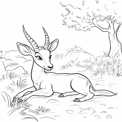 Vibrant Cartoon Scene