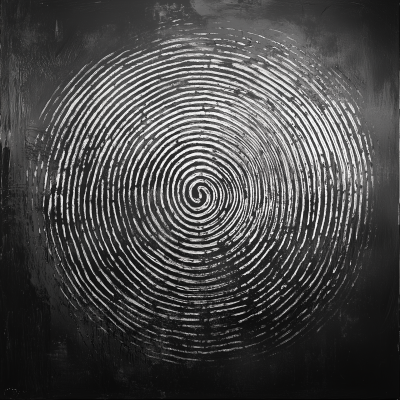 Fingerprint Grey Art