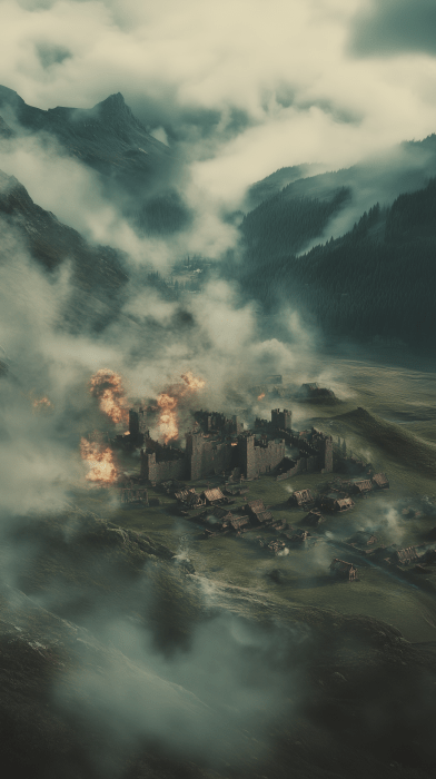 Viking Castle Under Siege