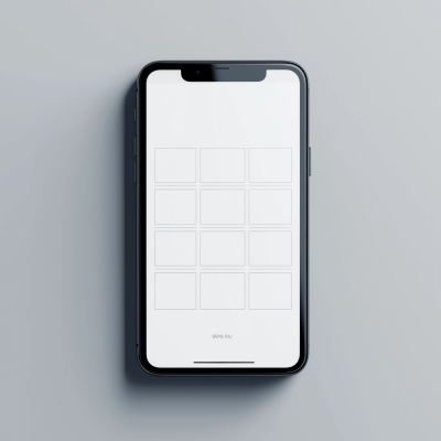 Minimalist Mobile Phone Display