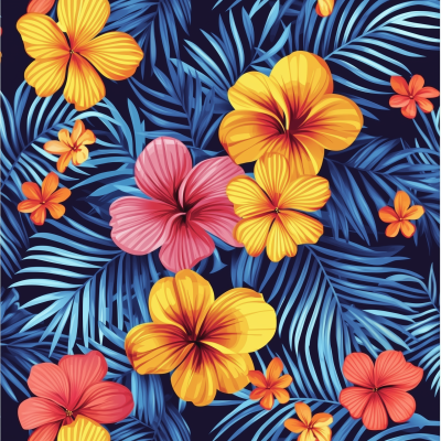 Tropical Floral Print