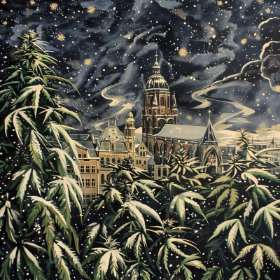 Snowy Night in Munich