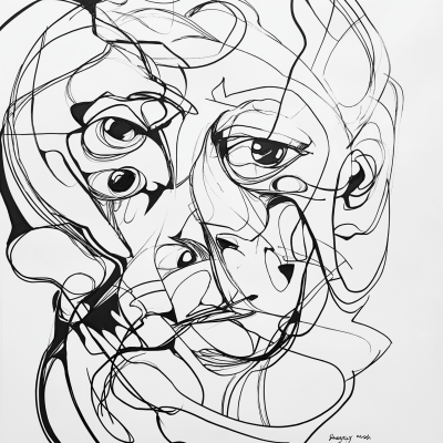 Abstract Line Art