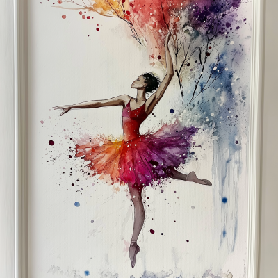 Ballerina in Watercolor