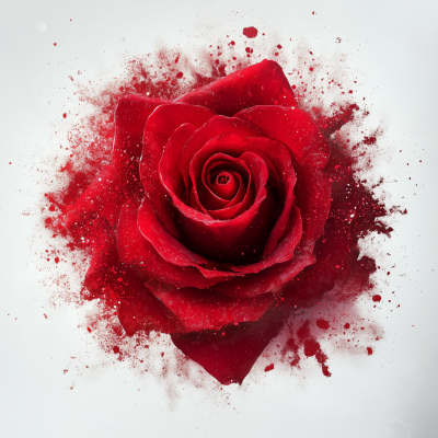 Explosive Red Rose
