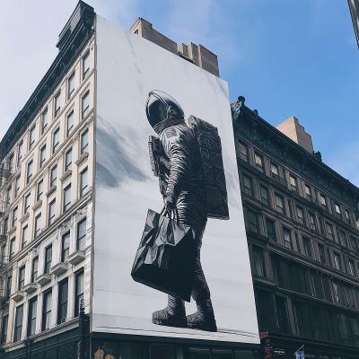 Astronaut Billboard in SoHo