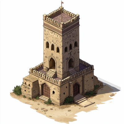 Isometric Gobarau Tower