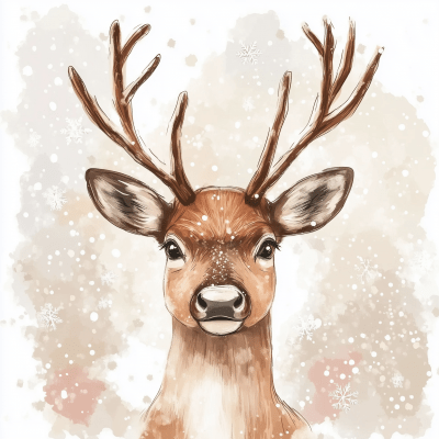 Rudolph the Reindeer Drawing