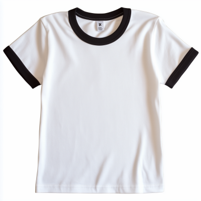 Blank Missy Ringer T-Shirt