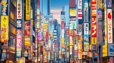 Typical Street in Japan