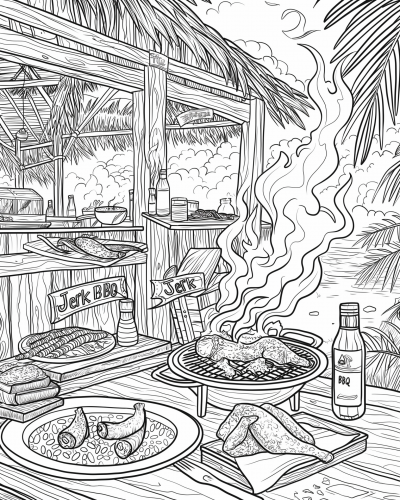 Jamaican BBQ Scene