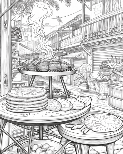 Vibrant Street Market