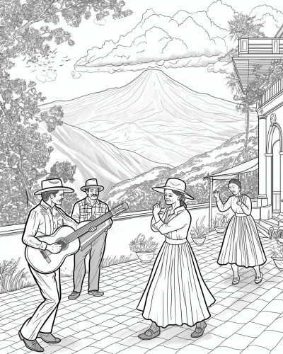 Family Gathering with Salsa Music