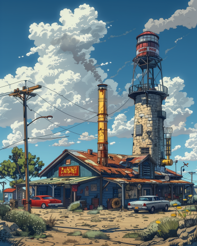 Sandy Shores Warehouse Illustration