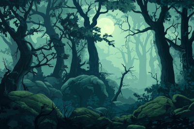 Mysterious Ancient Forest
