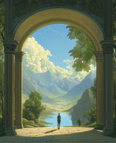 Fantasy Archway Landscape