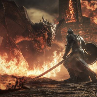 Knight versus Dragon