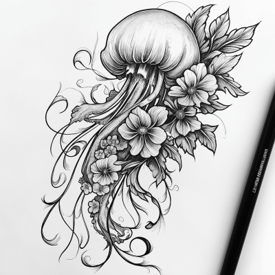 Elegant Jellyfish Illustration