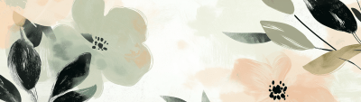 Abstract Floral Banner