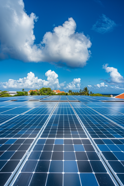 Solar Panels on Rooftop