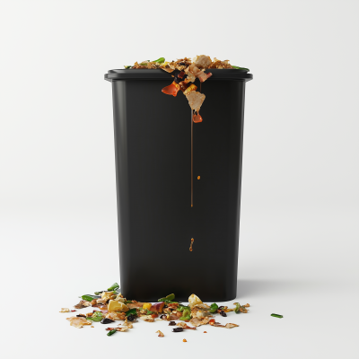 Kitchen Trash Can Overflow