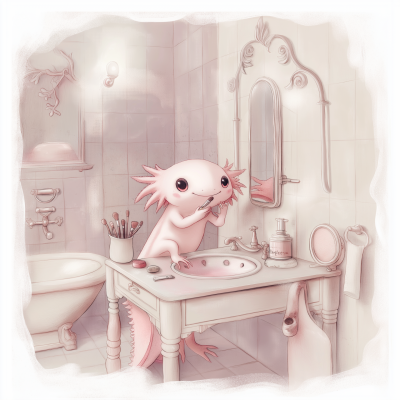 Axolotl Makeup Moment