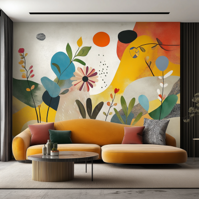 Whimsical Nature Mural