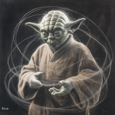 Yoda with Force Aura