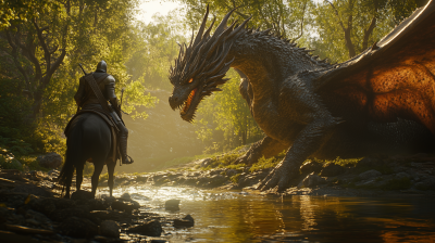 Knight and Dragon Encounter