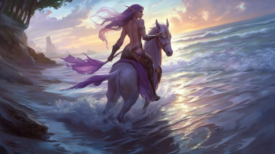 Ethereal Centaur at Sunset