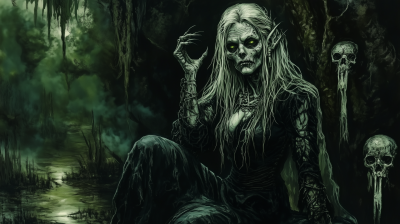 Hag Sorceress in Swamp